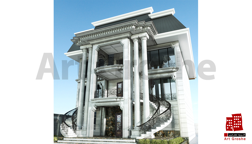 ویلا نمای کلاسیک